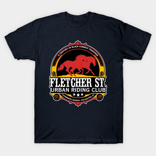 Fletcher Street Urban Riding Club - Concrete Cowboy T-Shirt by woodsman